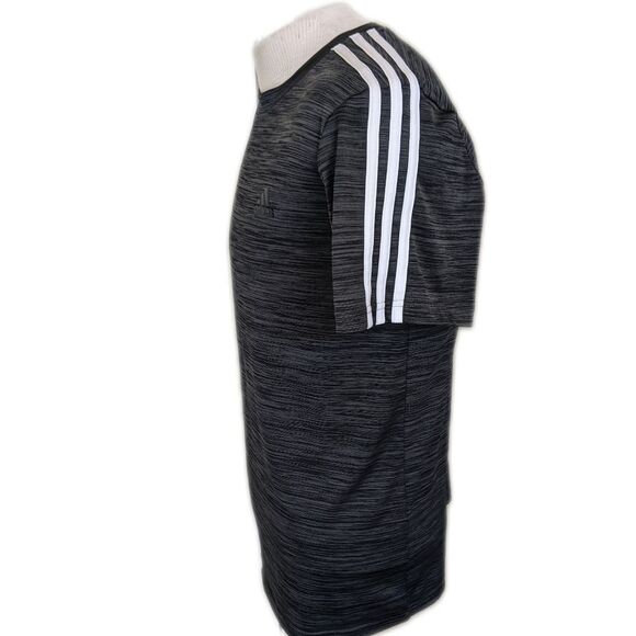 5/$55 Adidas Dri-Fit men's charcoal gray short sleeve tee t-shirt, no tags, M - Picture 2 of 4